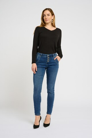 Cream Slimfit Jeans 'Sandy ' in Blauw: voorkant