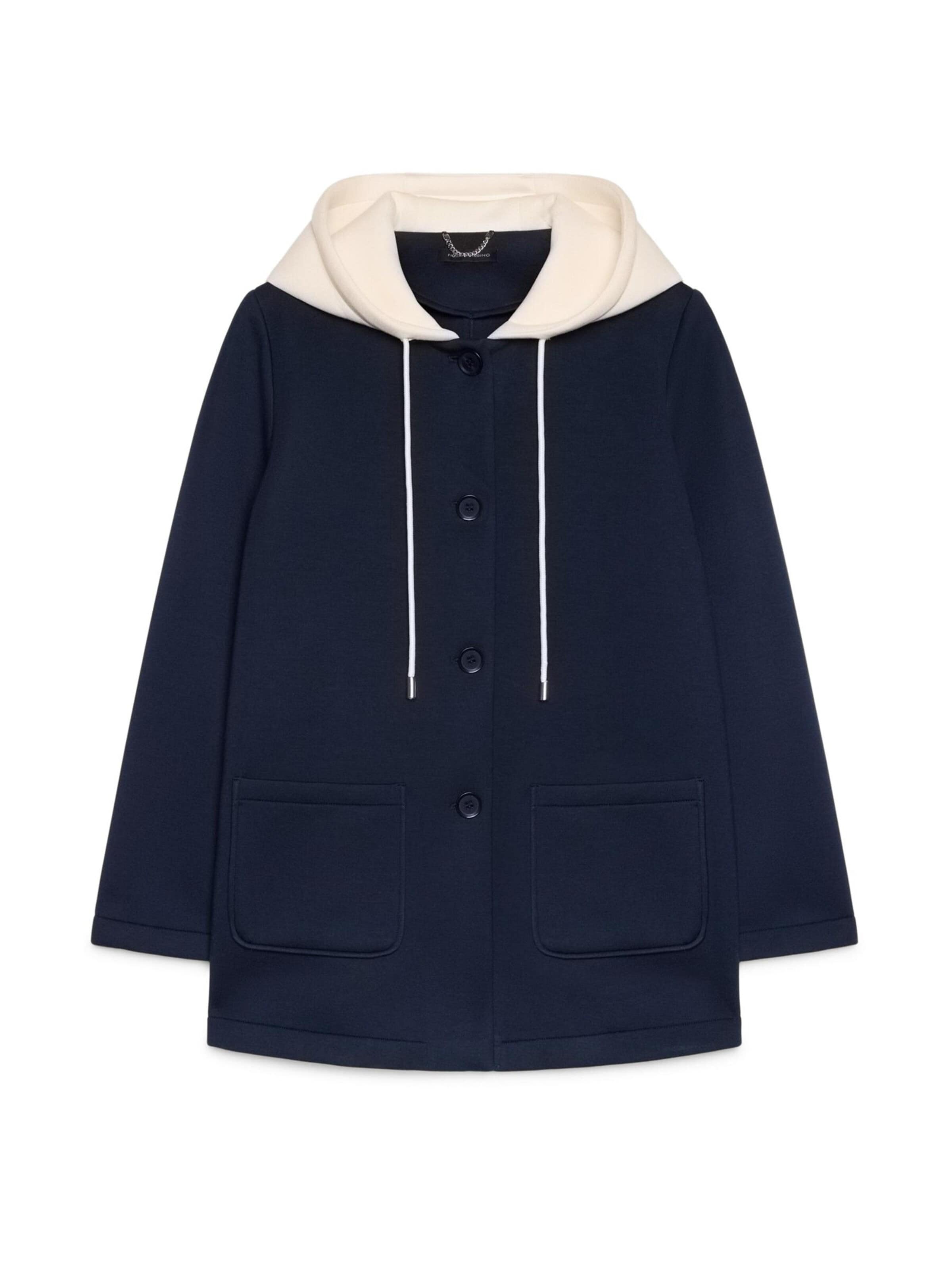 Cappotto invernale di Fiorella Rubino in blu: frontale