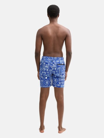TOM TAILOR DENIM Zwemshorts in Blauw