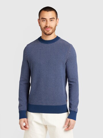 BOSS Sweater 'KAPOKSI' in Blue: front
