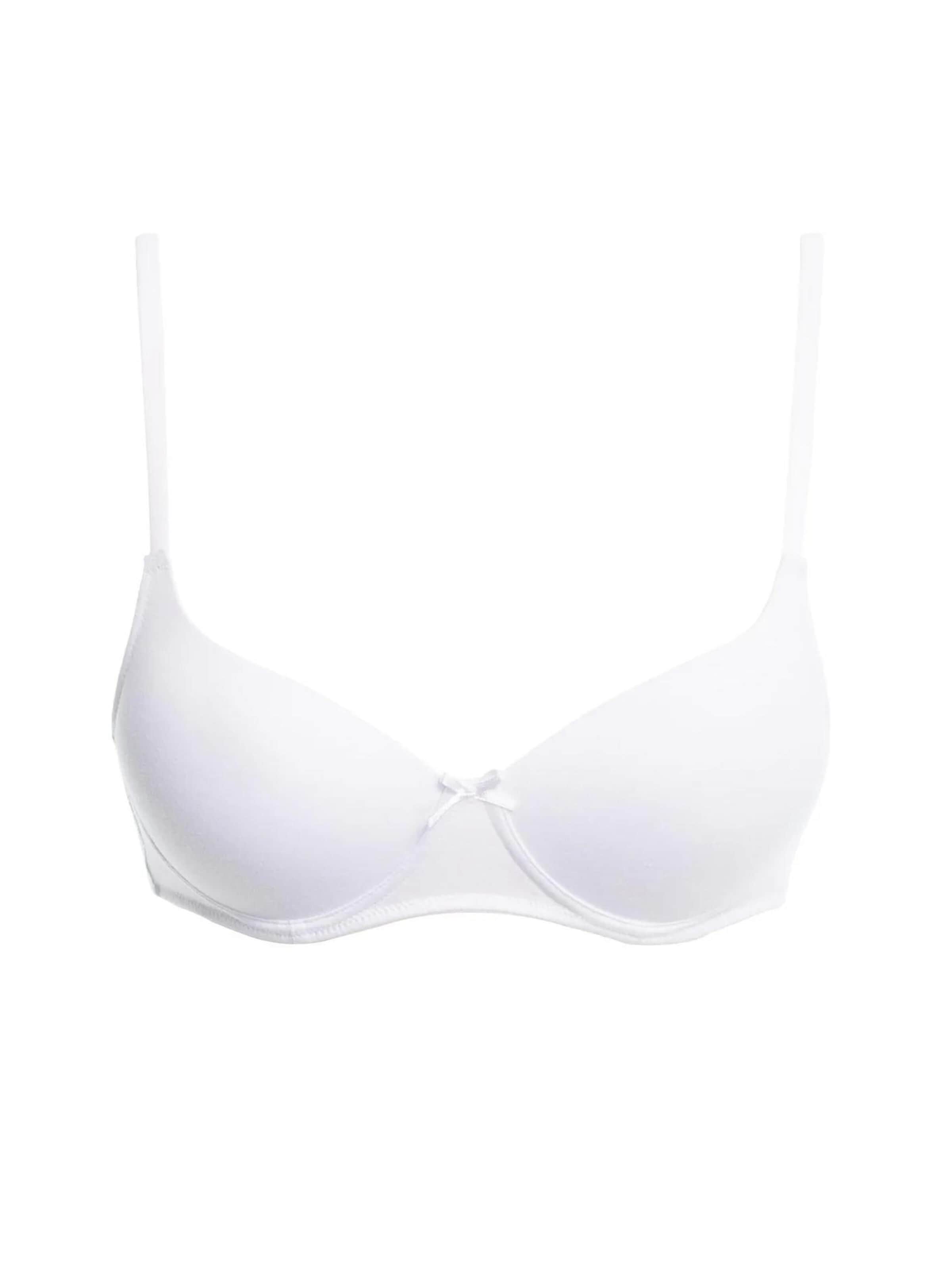 Key T-shirt Bra 'Biustonosz TBM 120' in White: front