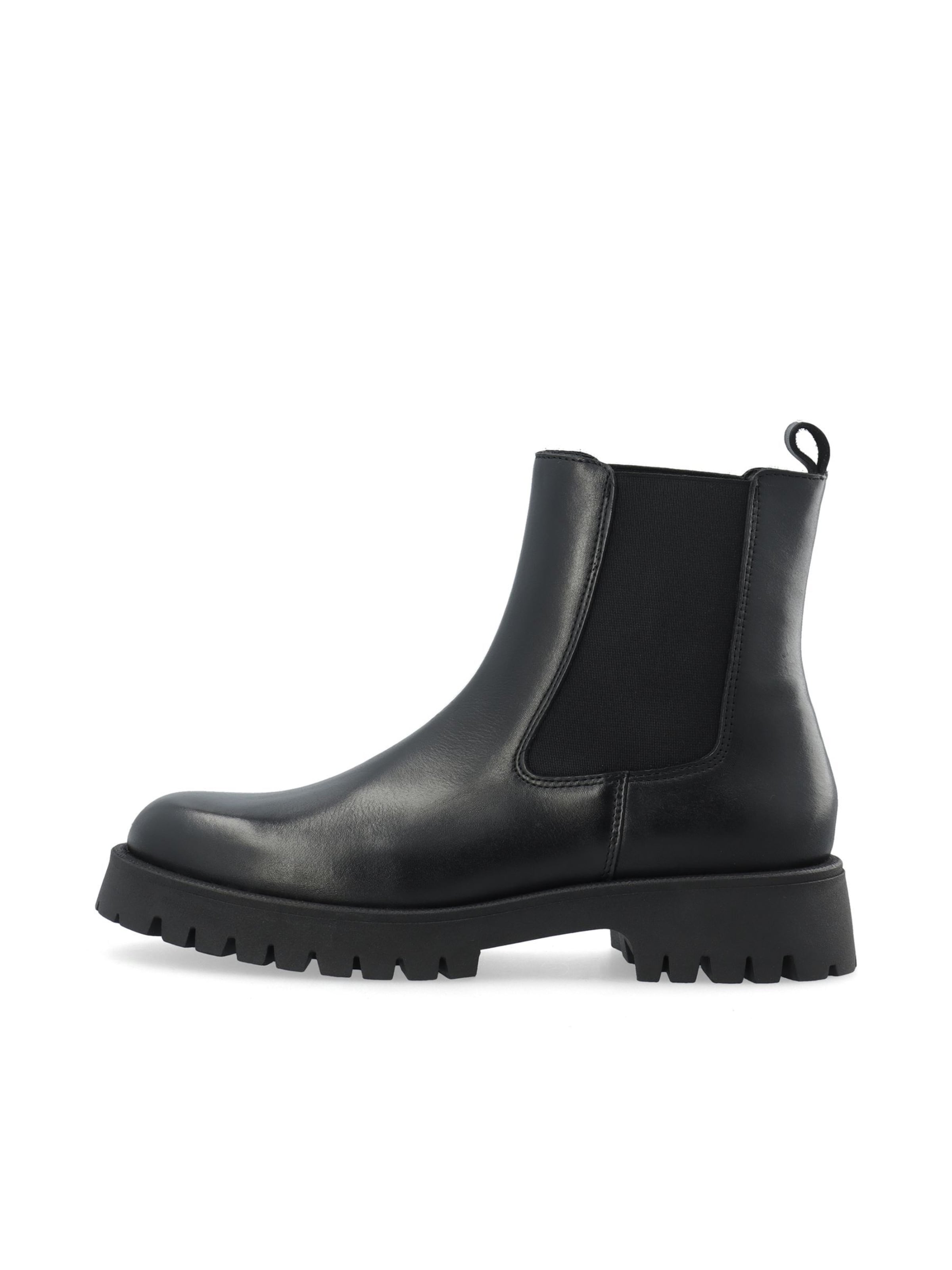 Bianco - Botas Chelsea 'LEO' en negro: frente