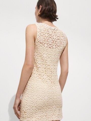 MANGO Knit dress 'Sol' in Beige