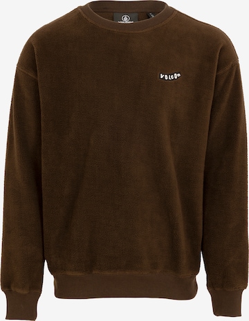 Volcom Sweatshirt in Brown: front