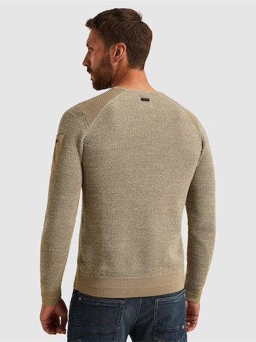 PME Legend - Jersey 'Pullover with flight pocket' en beige