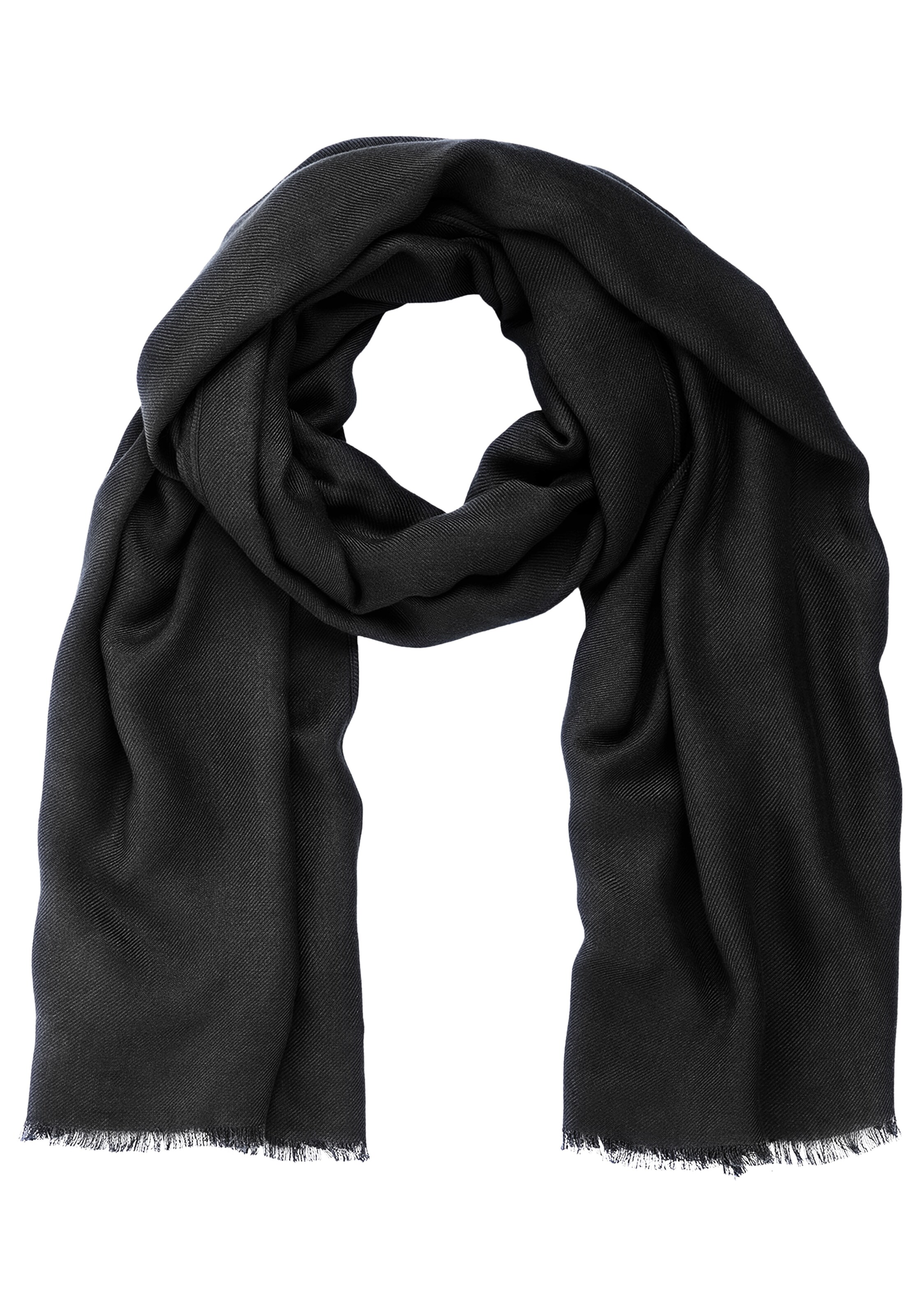 LAURA SCOTT Scarf in Black: front