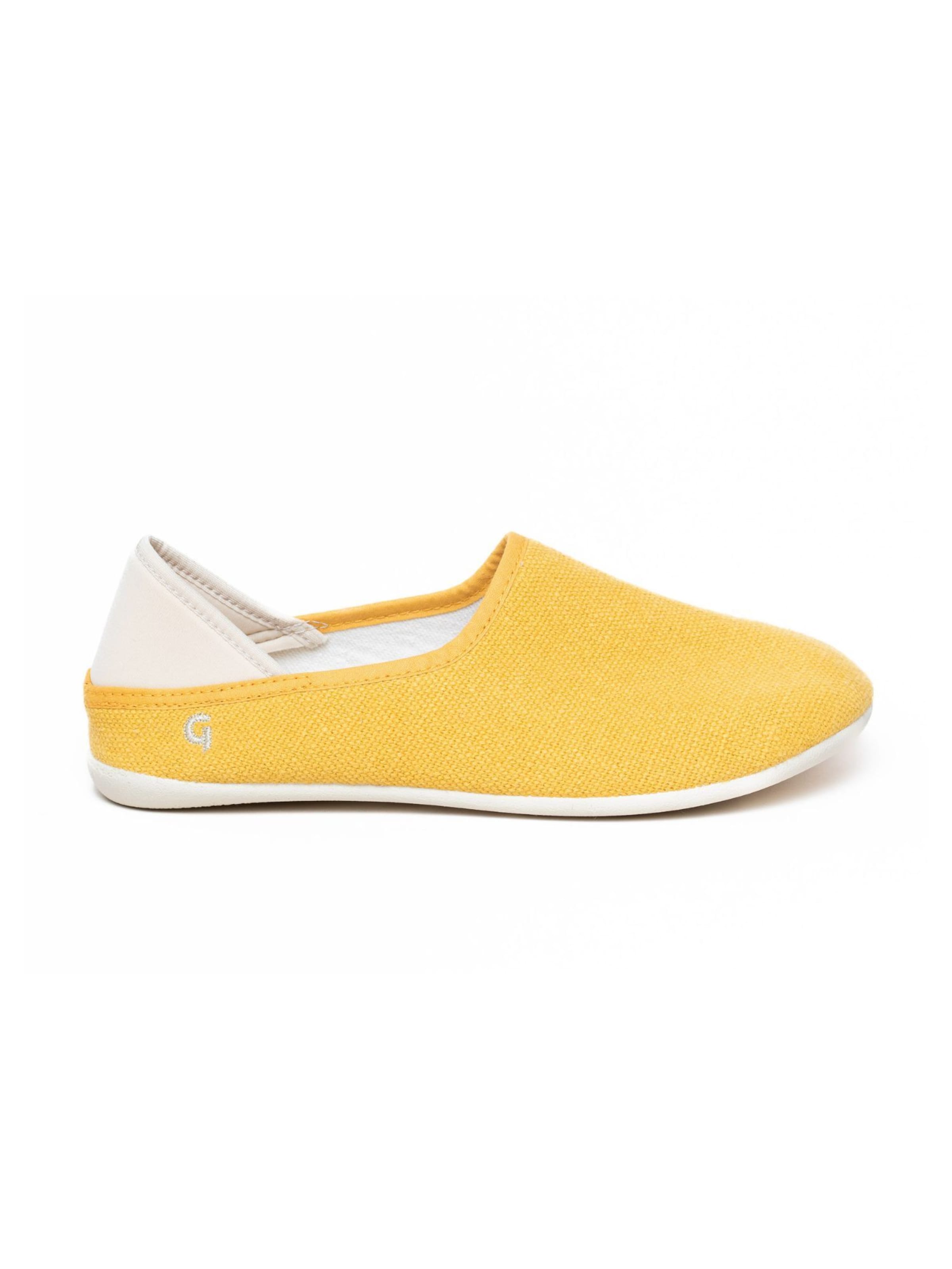 Gottstein Espadrilles 'Espadrille Linen Slip-On' in Yellow