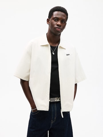 Veste mi-saison 'STWD' Pull&Bear en blanc : devant