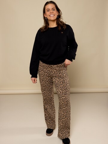 Loosefit Pantalon Looxs Revolution en beige : devant