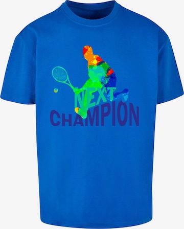 Merchcode Shirt 'Next Champion' in Blauw: voorkant