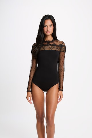 Morgan Shirtbody '262-TERRI' in Schwarz: Vorderseite