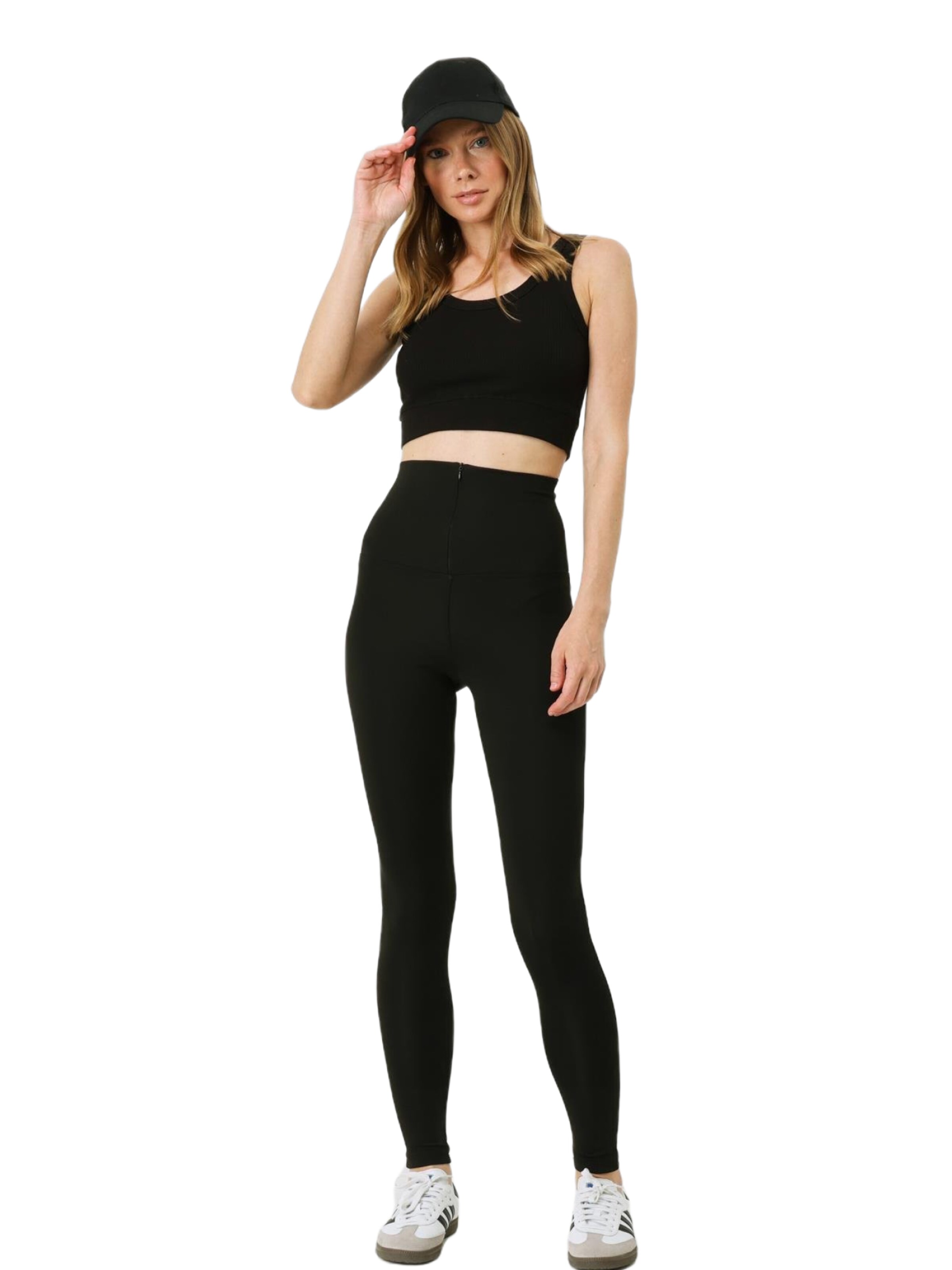 C&City Skinny Leggings in Zwart: voorkant