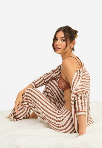 LSCN by LASCANA Пижамные штаны в Коричневый