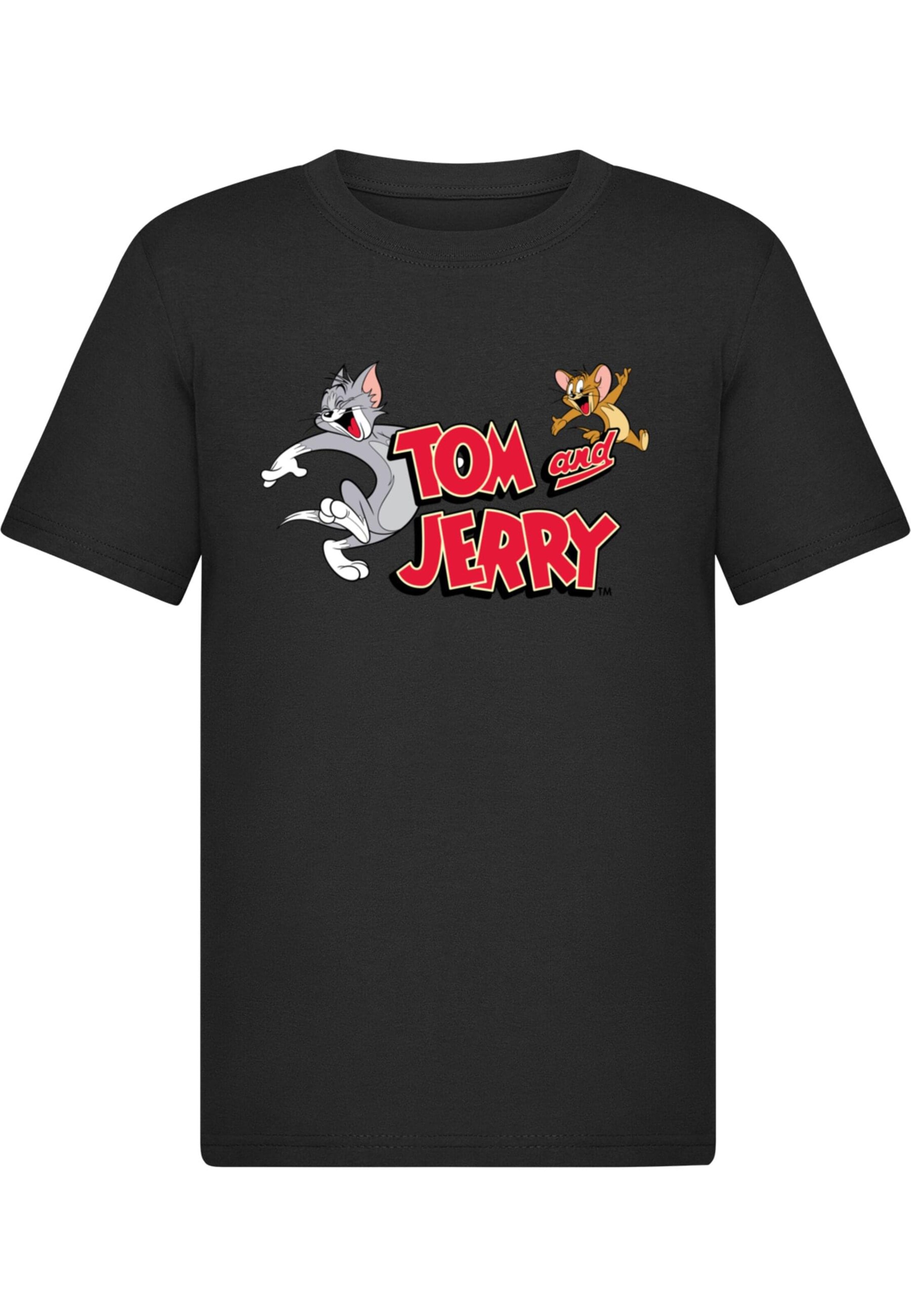 T-Shirt 'Tom And Jerry - Happy Dance' ABSOLUTE CULT en noir : devant