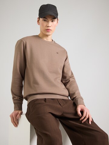 Felpa di G-STAR in marrone: frontale