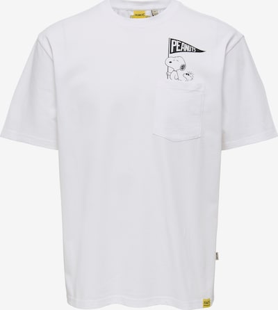 Only & Sons Majica 'ONSPEANUTS' u crna / bijela, Pregled proizvoda