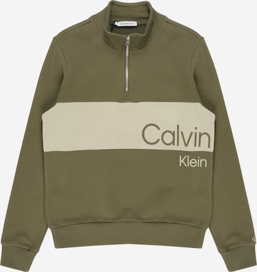 Calvin Klein Jeans Sweatshirt in Grün: predná strana