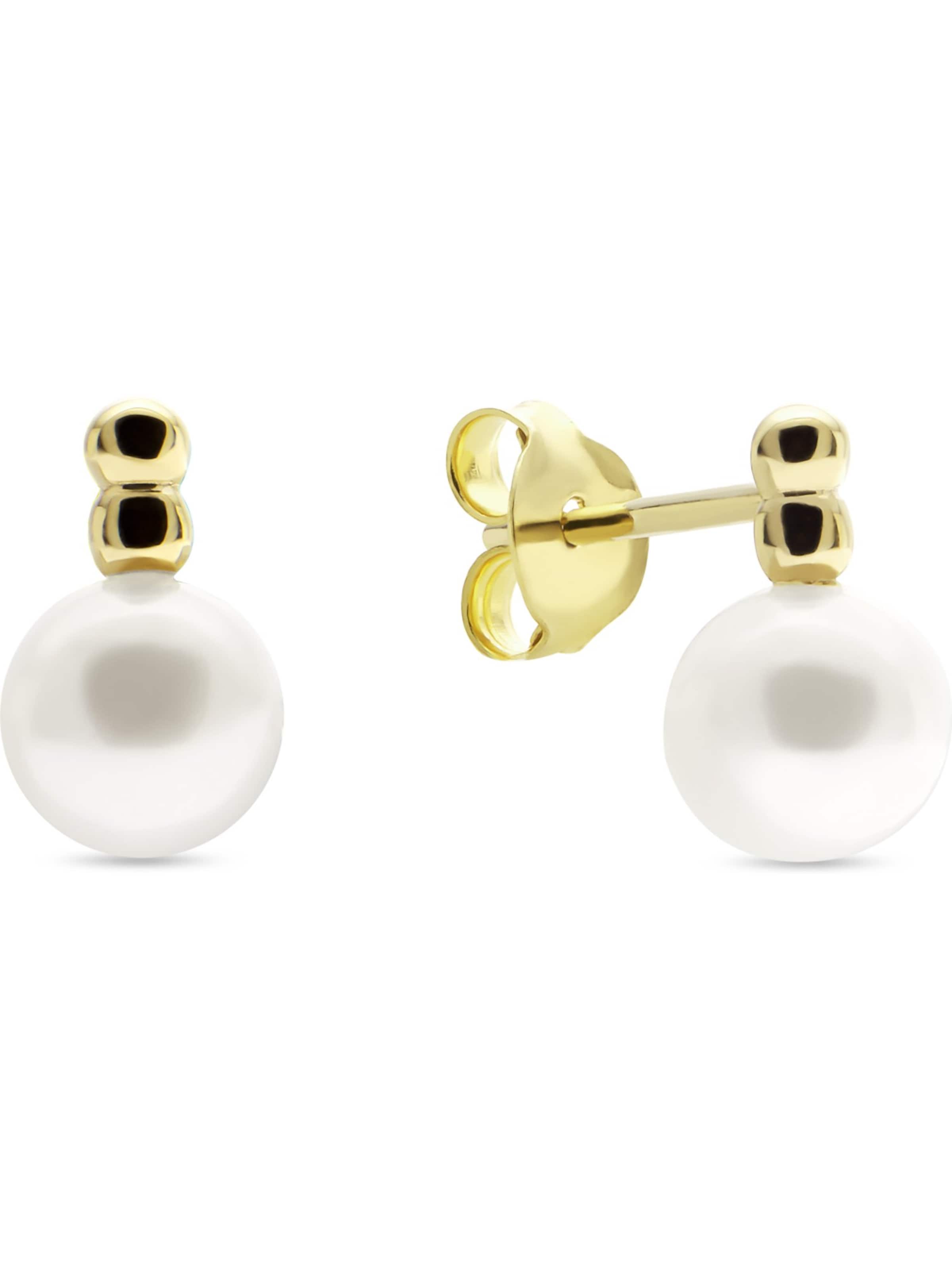 CHRIST Earrings in Yellow: front