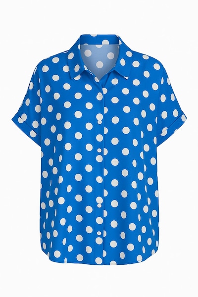 Stil Diva Bluse in azur / weiß, Produktansicht