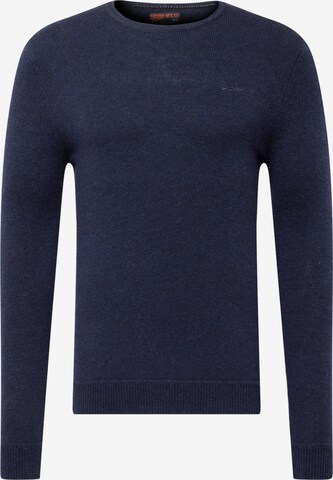 Superdry Sweater 'ESSENTIAL' in Blue: front