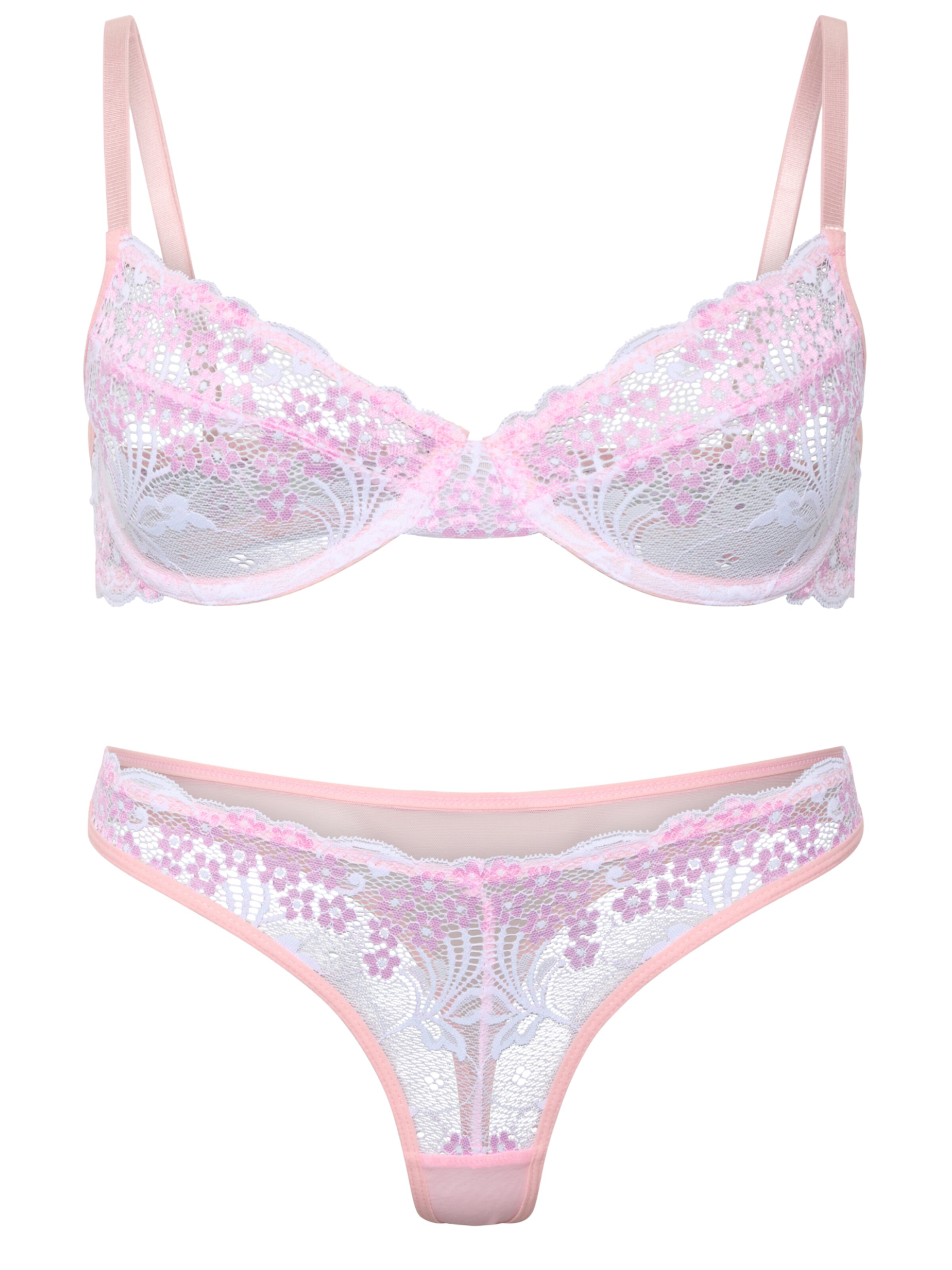 Orchibelle Balconette Wäsche-Sets‌‌‌‌‌‌ in Pink: Vorderseite