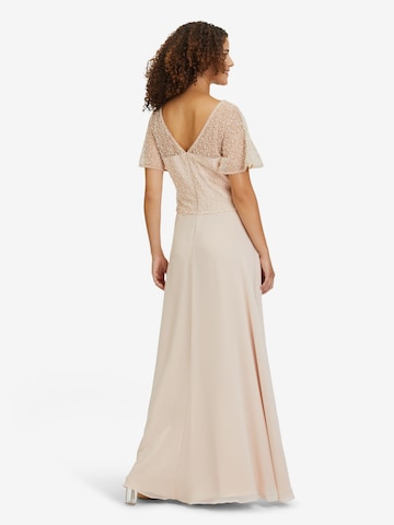 Vera Mont Abendkleid mit Stickerei in Beige