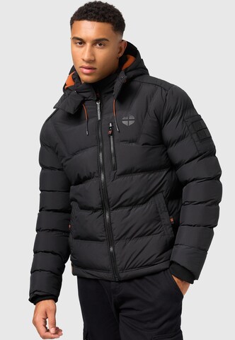 STONE HARBOUR Winter Jacket 'Arvidoo' in Black: front