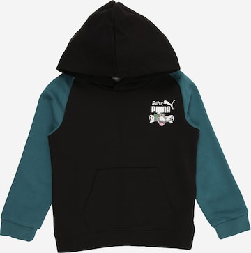 PUMA Sweatshirt 'Super' in Black: front