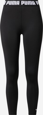 PUMA Skinny Sportbroek in Zwart: voorkant