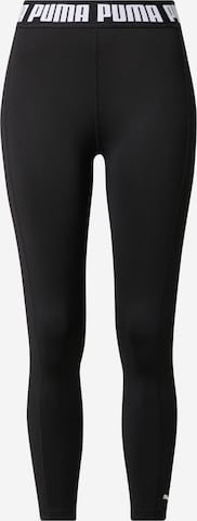 Skinny Pantalon de sport PUMA en noir : devant