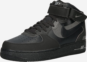 melns Nike Sportswear Augstie brīvā laika apavi 'Air Force': no priekšpuses