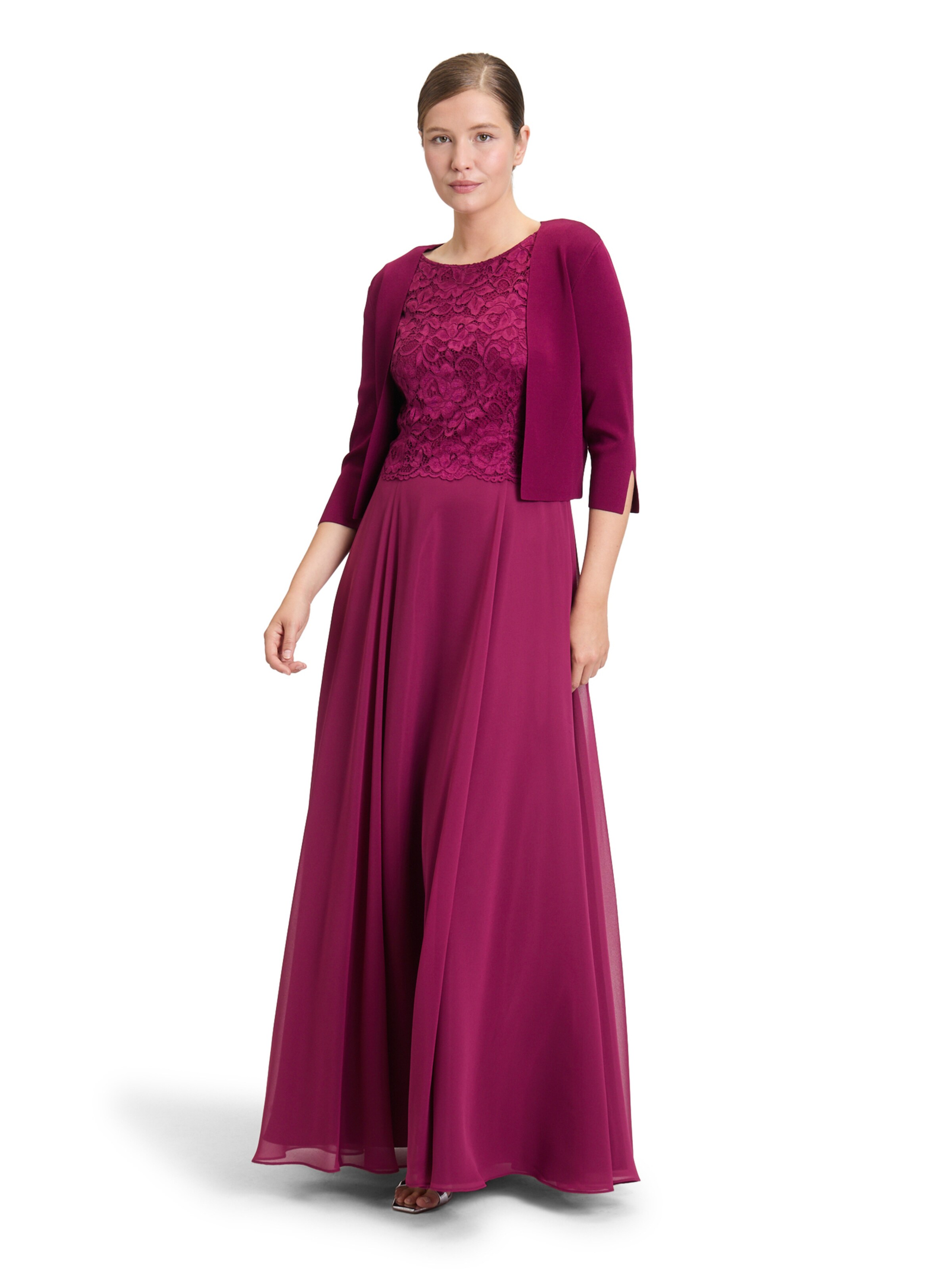 Vera Mont Strickbolero langarm in Rot