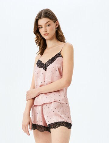 Koton Pajama Shirt in Pink: front