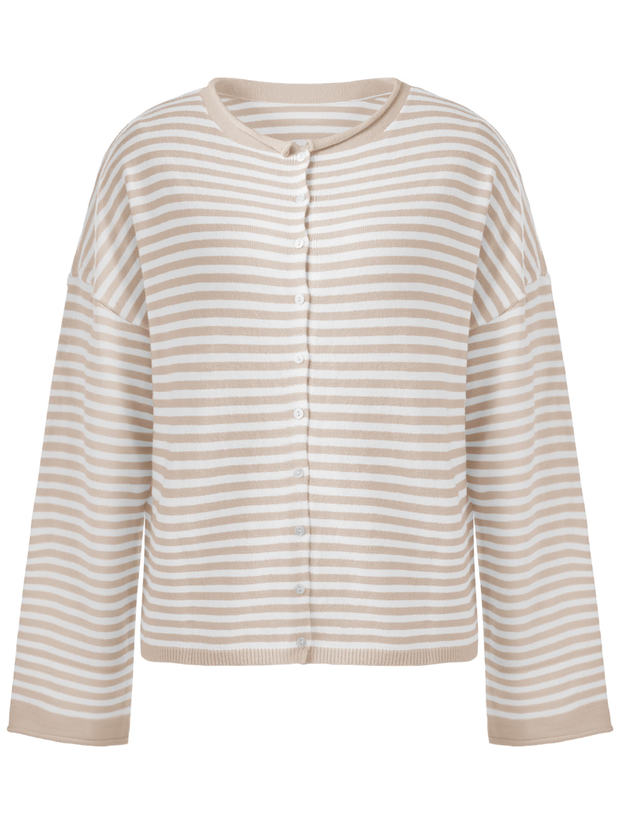 Imily Bela Gebreid vest in Beige: voorkant