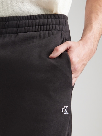 Calvin Klein Jeans Tapered Trousers '350TERRY' in Black