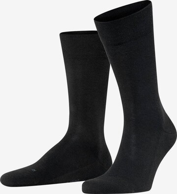 FALKE Socks in Black: front