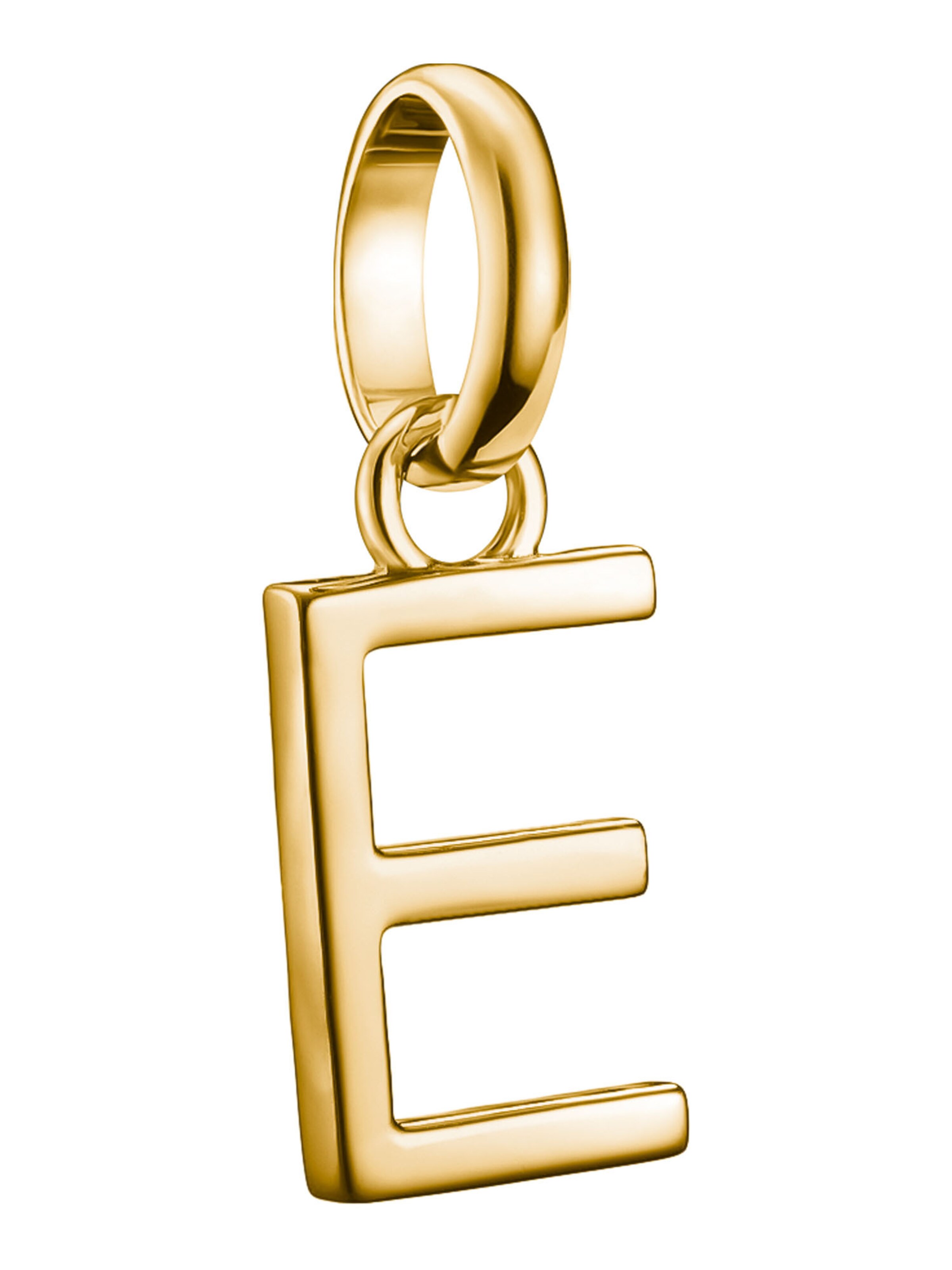 Thomas Sabo Anhänger 'Buchstabe E' in Gold: Vorderseite