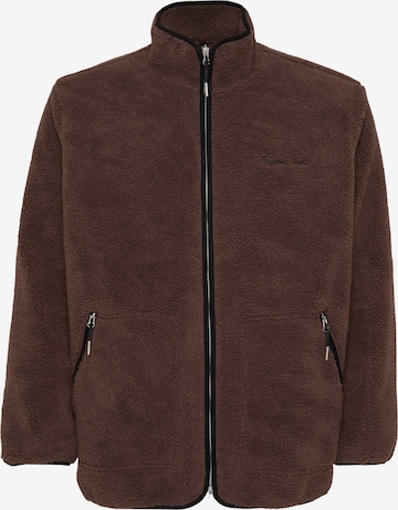 Jack & Jones PlusFlis jakna 'JORNORREBRO' - smeđa boja: prednji dio