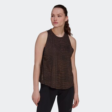 ADIDAS SPORTSWEAR Sports Top in Brown: front