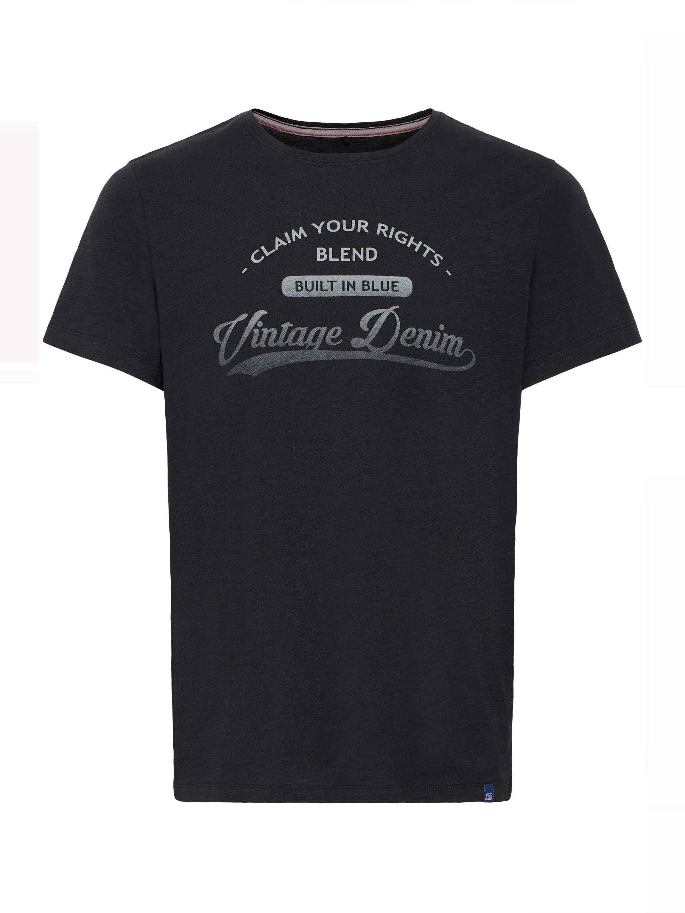 T-Shirt 'PILO' BLEND en noir : devant