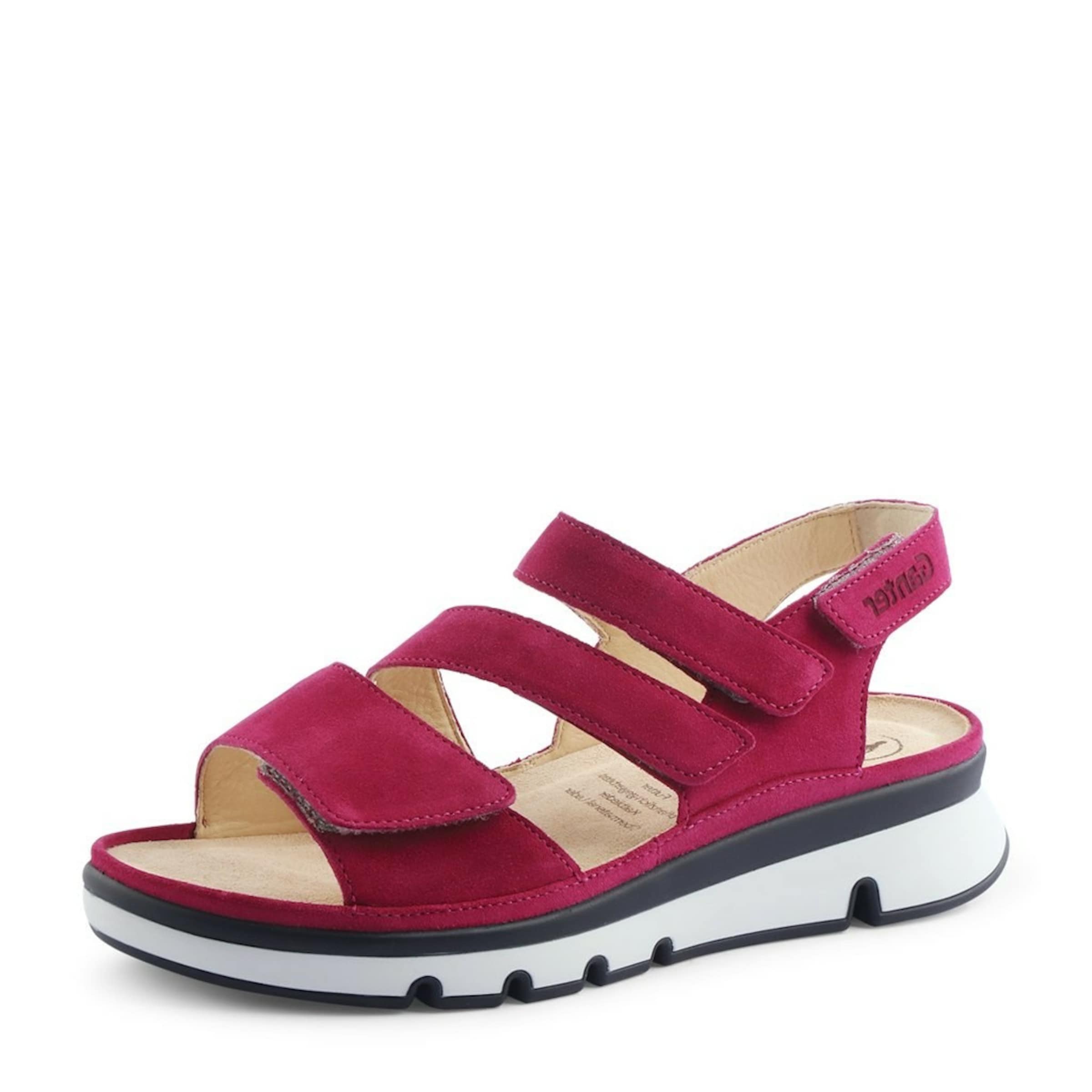 Ganter Strap sandal in Red: front