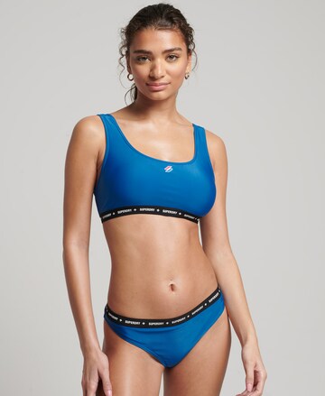 Superdry Bustier Bikinitop in Blau