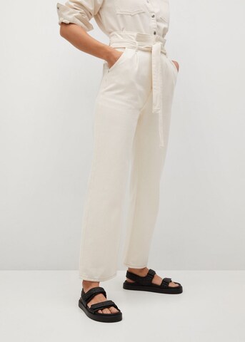 MANGO Wide leg Jeans 'Live' in Wit