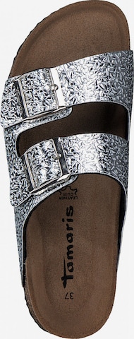 TAMARIS Mules in Silver