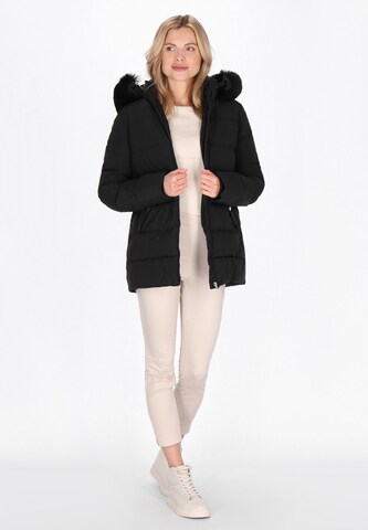 Usha Winter Coat in Black