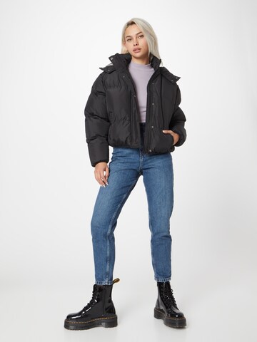 BRAVE SOUL Winterjas 'Bunny' in Zwart