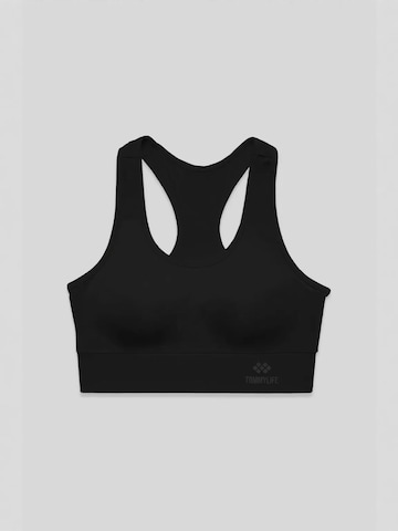 Tommy Life Sporttop in Schwarz: Vorderseite