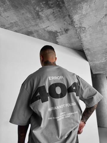 Kleidermafia Shirt 'Oversize 404 T-shirt - Grey'‌‌‌‌‌‌‌‌ in Grau