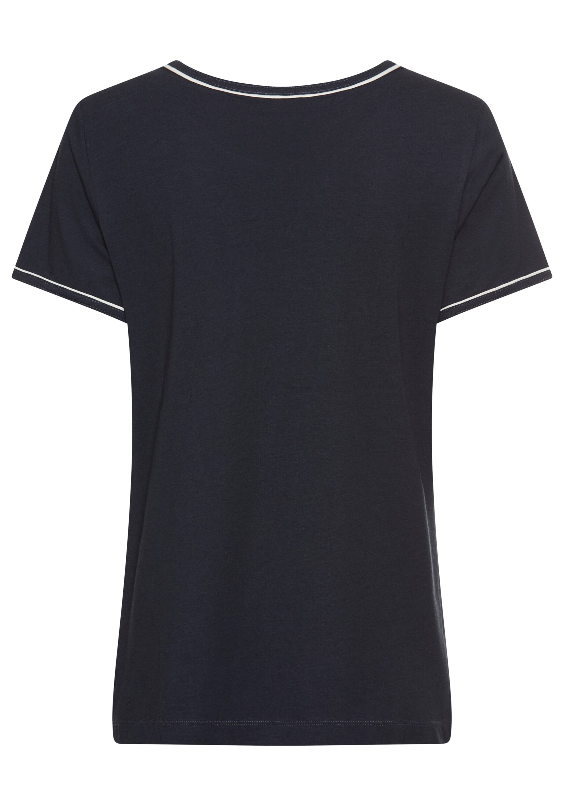 LASCANA Тениска за спане в черно