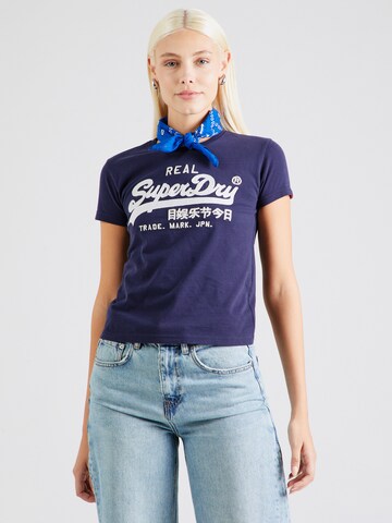 Superdry Shirt in Blue: front